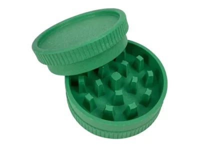 Dispensary Supply Canada Headshop Biodegradable Grinder Green Open
