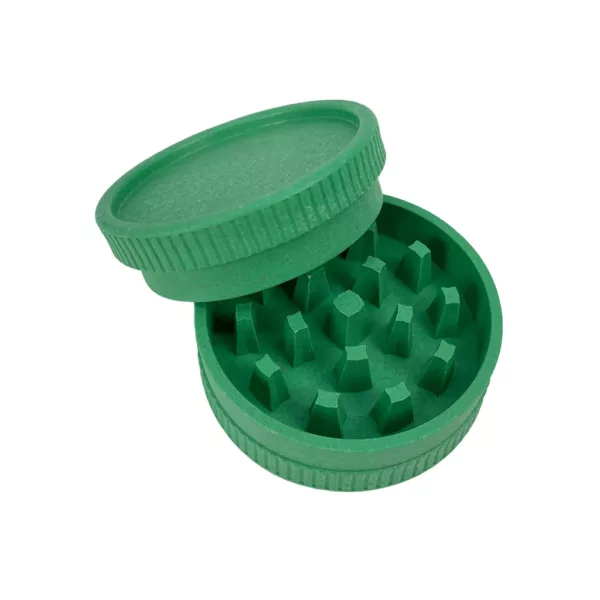 Dispensary Supply Canada Headshop Biodegradable Grinder Green Open
